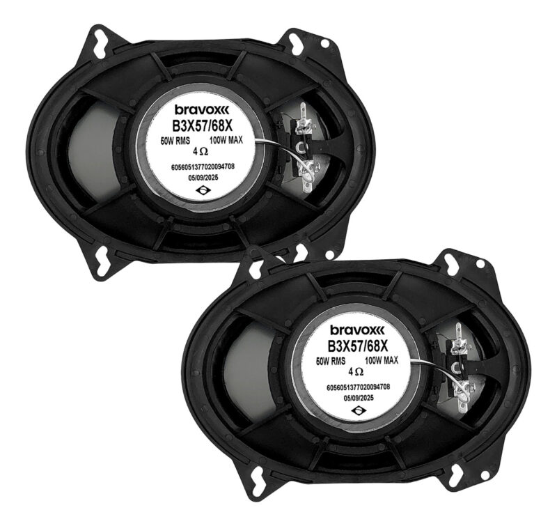 Falante Triaxial Bravox B3x57x Linha X 5x7 / 6x8 Pols - 200w Preto - Imagem 3