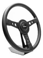 Volante Classico Lotse Britan Couro Preto Haste Preta - Imagem 2