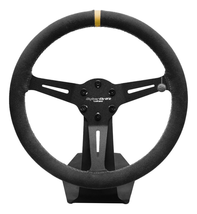 Volante Cyber Drift Lotse Simulador Camurça Tarja Amarela - Imagem 1