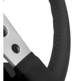 Volante Classico Lotse Britan Couro Preto Haste Polida - Imagem 5